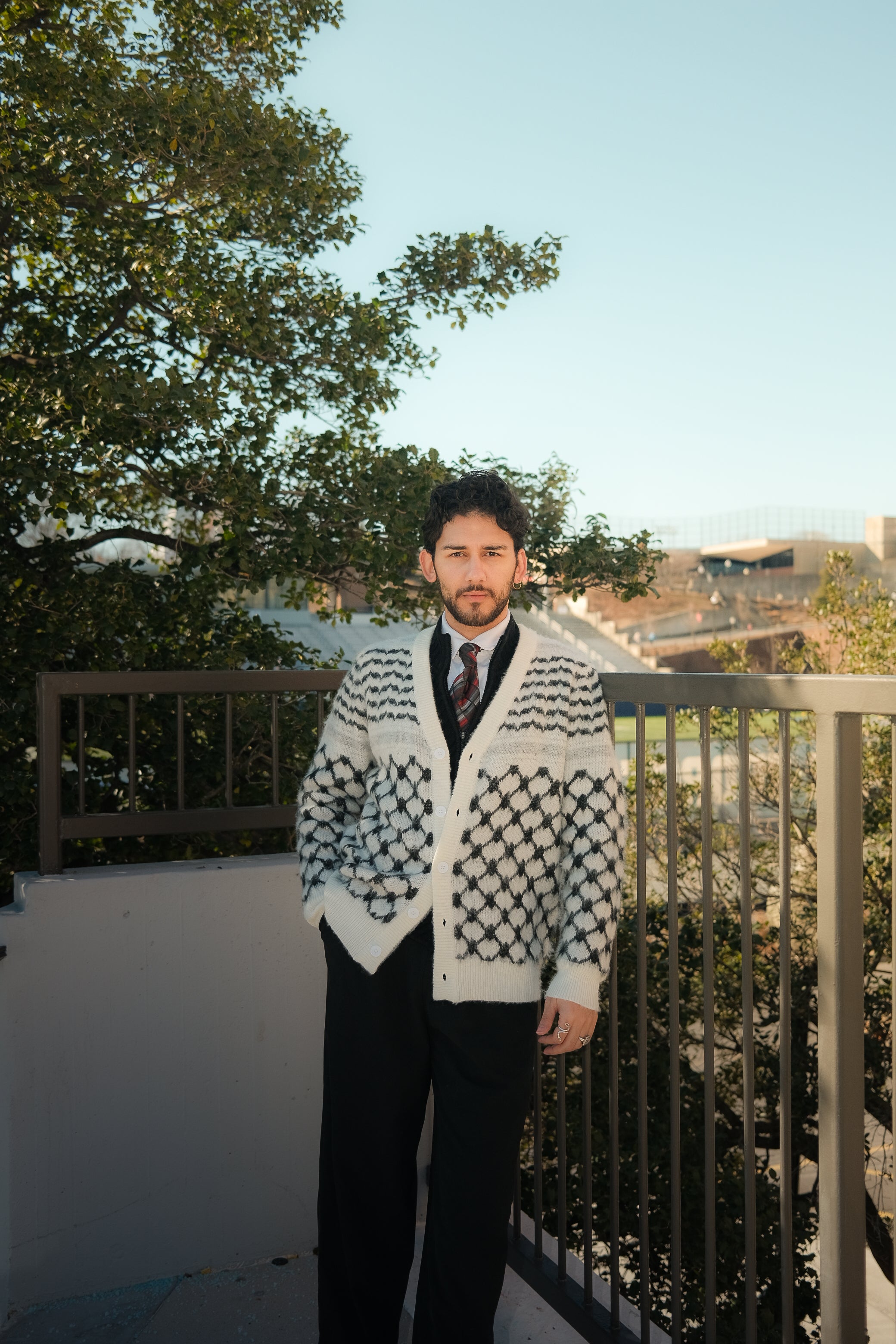 Model is 5'9 wearing a size L