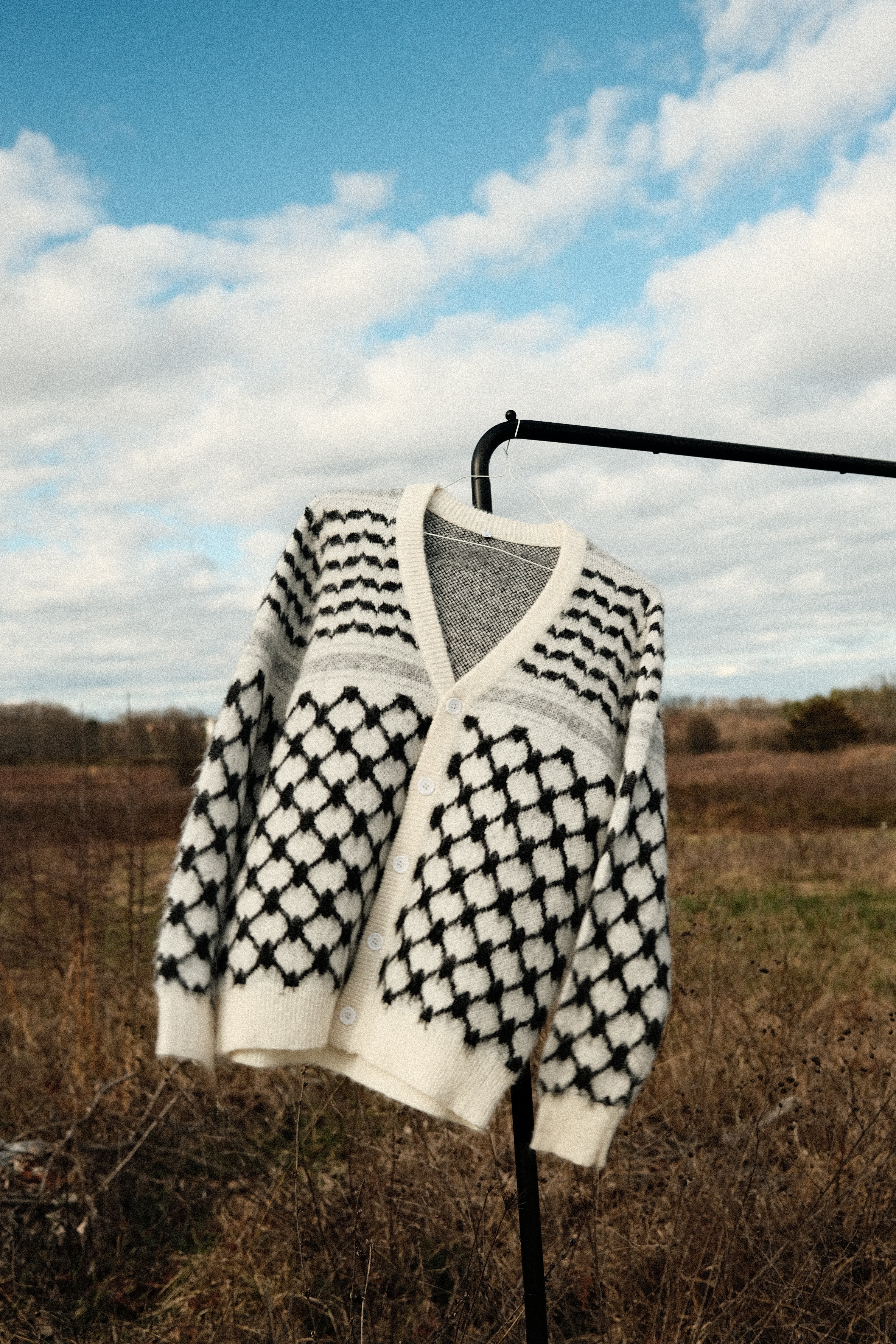 Mohair Keffiyeh Cardigan